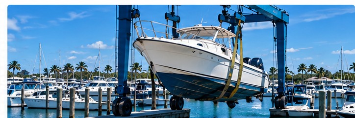 Marina and storage boat removal