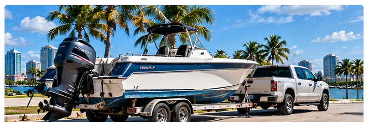 Boat and trailer removal